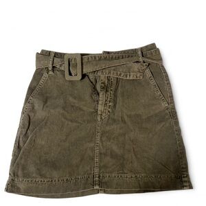 BDG Olive Corduroy Skirt